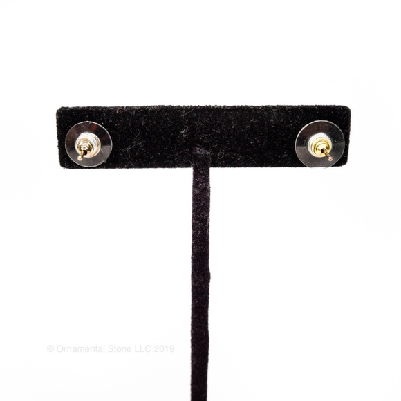 PUG Antique Gold Puppy Dog Stud Earrings #63 - Picture 2 of 3